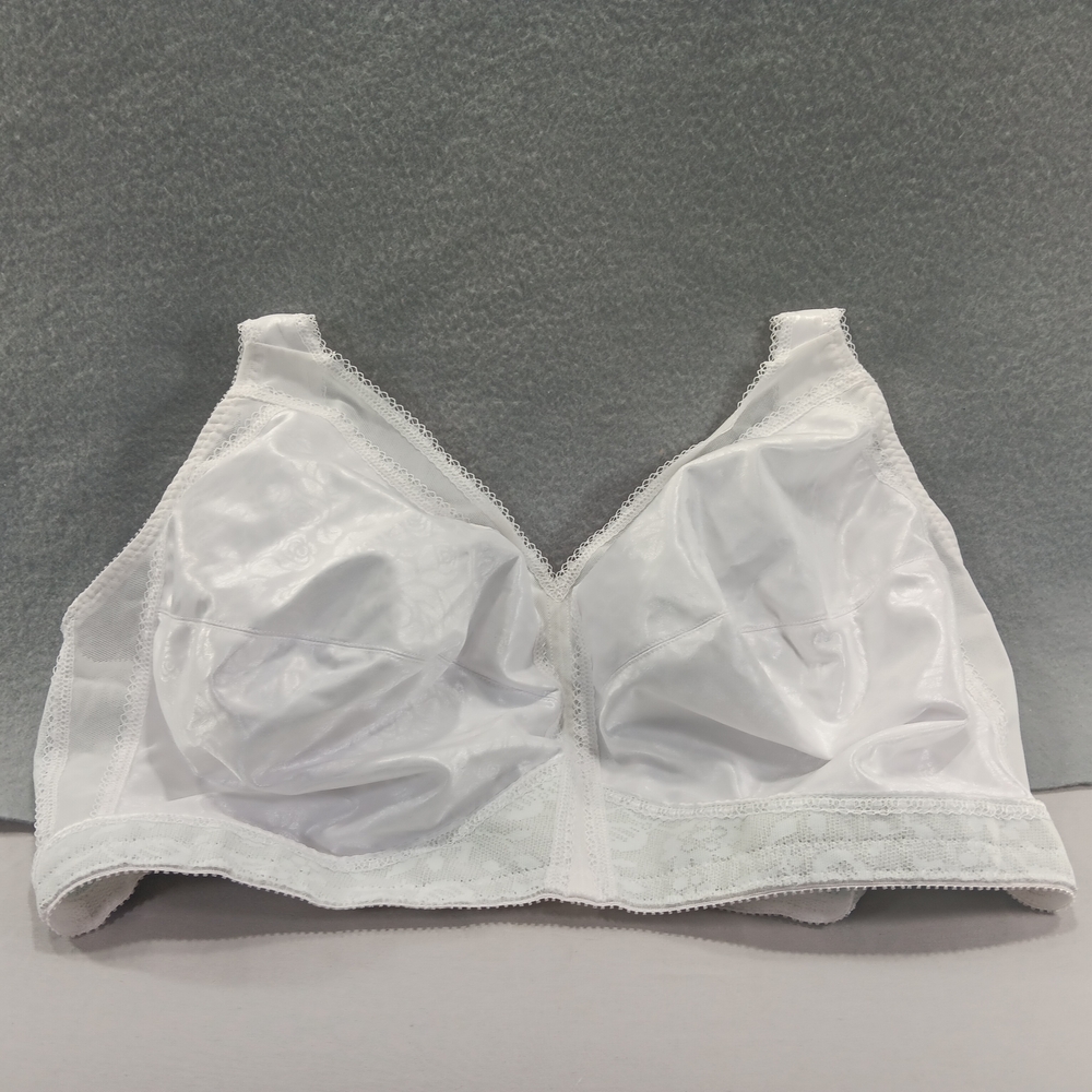 Playtex 18 Hour Original Comfort Strap Full Coverage Wirefree Bra Size 46G White